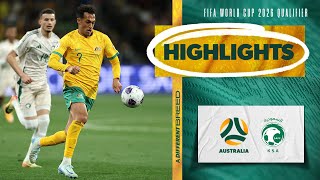 Australia v Saudi Arabia  Highlights  FIFA World Cup 2026 Third Round Qualifier [upl. by Aikcin]