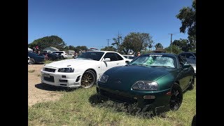 R34 GTR Crashes Supra Meet [upl. by Desberg235]