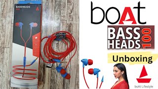 Boat BassHeads 100 🔥 Earphones Unboxing amp Review  Perfect Balance of Bass and Treble [upl. by Ahsimaj]