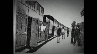 Arrivée dun train gare de Vincennes Arrival of a Train at Vincennes Station 1896 [upl. by Ennasirk733]