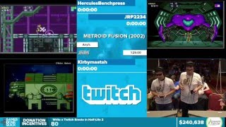 Metroid Fusion by Various Runners in 11437  Awesome Games Done Quick 2016  Part 48 [upl. by Aicenad765]