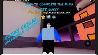 FUNKY FRIDAY HALLOWEEN UPDATE  How to get the Peppi microphone from the King ZZZ quest [upl. by Par]