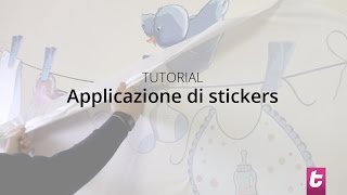 Applicazione stickers murali [upl. by Sarena595]