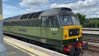 D1924 Crewe Diesel Depot pulling coaches and 60007 Sir Nigel Greasley back to Laira Depot [upl. by Jacobba]