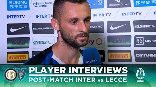 INTER 40 LECCE  MARCELO BROZOVIC INTERVIEW quotWe’re doing what the Coach asks of usquot [upl. by Neenaj]