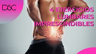 4 Ejercicios lumbares en Casa Imprescindibles [upl. by Rumit318]