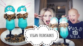 How to make Cookie 🍪 Monster FREAKSHAKES  VEGAN [upl. by Gwyneth683]