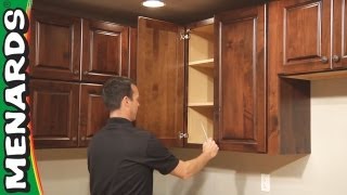 How To Install Kitchen Cabinets  Menards [upl. by Ardnasac]