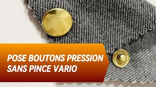 POSE BOUTONS PRESSION SANS PINCE VARIO [upl. by Eiruam943]