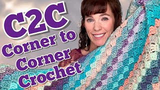 C2C  Corner to Corner Crochet Blankets Are My Favorite [upl. by Vyky]