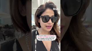 Shamita Shetty shared her frustration after Indigo offloaded her luggage without her permission [upl. by Riay227]