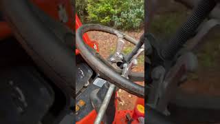 Kubota steering wheel removal w harbor freight tool repair kubota tractor diy newtools tools [upl. by Ymar824]