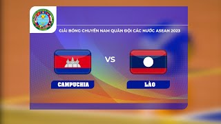 🔴TRỰC TIẾP  CAMPUCHIA vs LÀO  Giải bóng chuyền nam Quân đội các nước ASEAN  Quán thể thao [upl. by Airbmat364]