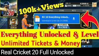 REAL CRICKET 20 MOD APK DOWNLOAD EVERYTHING IS UNLOCKEDRC 20 MOD LATEST VERSIONSohaib Khan SBR [upl. by Ahtar883]