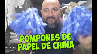 Pompones de papel de china [upl. by Ortensia]