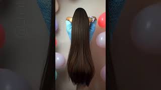 Shiny and silky hair rapunzel happy haircut haircare доглядзаволоссям love beauty شعر fyp [upl. by Jaye823]