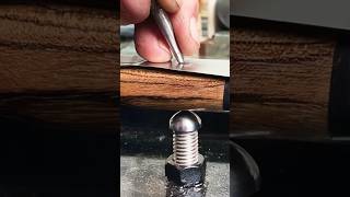 How to peen a knife handle pin shorts knifemaking [upl. by Orfield]