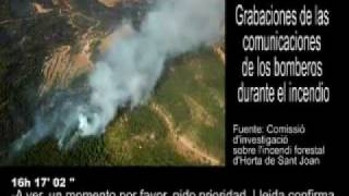 Grabaciones bomberos Lleida Incendio Horta de Sant Joan [upl. by Niwred]