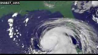 Hurricane KATRINA from satellite [upl. by Adnav]