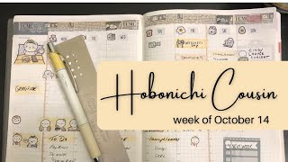 Hobonichi Cousin  setting up the week of October 14th  chill week [upl. by Senilec]