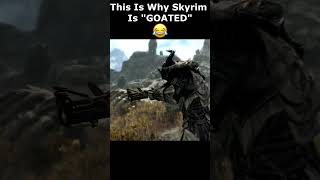 This Is Why Skyrim Is quotGOATEDquot 😂 skyrim skyrimanniversary elderscrolls shorts [upl. by Niamart295]