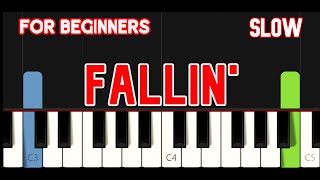 FALLIN  HD   ALICIA KEYS  EASY PIANO [upl. by Adolph]