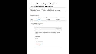 module 1 exam requires respondus lockdown browser webcam updated 2023 [upl. by Ethe534]