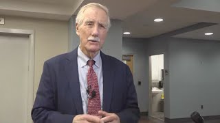 Sen Angus King officially running for third term in US Senate [upl. by Yniattirb338]