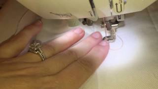 Brother PE770 Attaching the hoop to the embroidery machine [upl. by Lledyr]