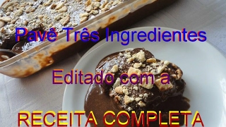 pave 3 ingredientes receita [upl. by Ebony]