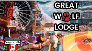 Chill Vlog Great wolf Lodge  Niagara Falls Canada Indoor water park 2024 Clifton hill [upl. by Una231]