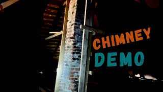 How to remove a chimney stack in the attic [upl. by Samtsirhc]