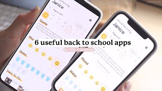 6 useful backtoschool apps ✨  iOS amp Android [upl. by Okimuy]