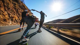 Longboarding Californias Craziest Roads  Vlog [upl. by Nosnirb]