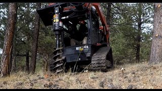 Drillin with the Quick Attach 19HD Bore Pig and the Kubota 753 [upl. by Chick]