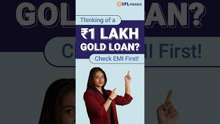 What is the EMI on a 1 Lakh Gold Loan  Simple Calculation  IIFL Finance [upl. by Reiniar]