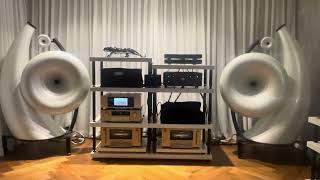 Horns Universum MK4 powered by Accuphase A300 power amp [upl. by Eichman72]