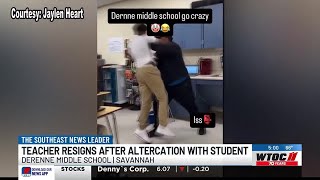 DeRenne Middle School teacher resigns after video shows him throwing student across classroom [upl. by Carper]