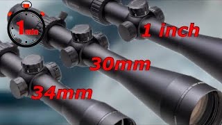 Rifle Scope Tube Sizes Quick Tips [upl. by Guntar]