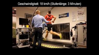 Leistungsdiagnostik Laktatstufentest auf dem Laufband  Dr Matthias Marquardt [upl. by Aiyram]