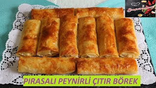 Pırasalı Peynirli Börek  Baklava Yufkasından Çıtır Börek  Börek Tarifleri  sevginin sofrası [upl. by Artur]