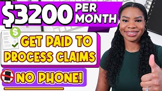 Work From Home Earn 3200Month as a Claims Processor NO PHONENO EXPERIENCE [upl. by Asiret129]