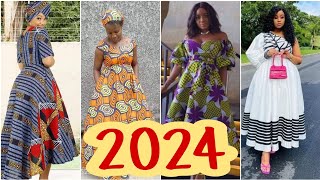 💃Mode Africaine 2024  Modèles robes pagne pour femme Boubou senegalaisAnkara styles🌈collection 21 [upl. by Thomasine400]