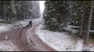 KTM SX 125  First Snow [upl. by Nedarb]