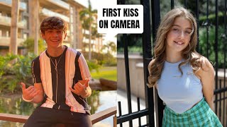 Claire Rocksmith and Ayden Mekus finally have their FIRST KISS ON CAMERA Tea [upl. by Ariahs]