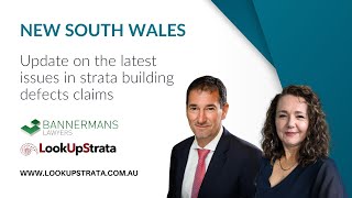 NSW Update on the latest issues in strata building defects claims  Lookupstrata [upl. by Nela]