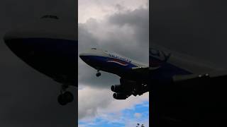 Awesome RB211 Powered Silkway 747400 Landing At East Midlands From Portland KPDX  EGNX [upl. by Pavlish]