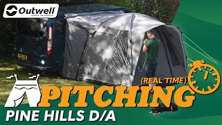 Outwell Pine Hills Awning Pitching amp Packing Real Time Video [upl. by Araj]