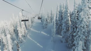 Big Mountain Ski Day in Whitefish MT 172021 [upl. by Mailliw17]