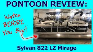 Pontoon Review 2021 Sylvan Mirage 822 LZ [upl. by Sisto]